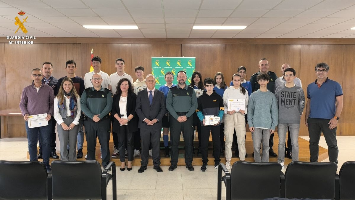 Entrega de los premios de la Ciberliga de la Guardia Civil en modalidad pre-amateur